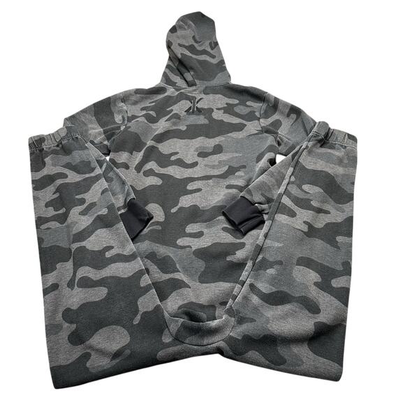 ONEPIECE Gray Camouflage One Piece Full Zip Hooded Jumpsuit Unisex Size Small - Picture 2 of 8